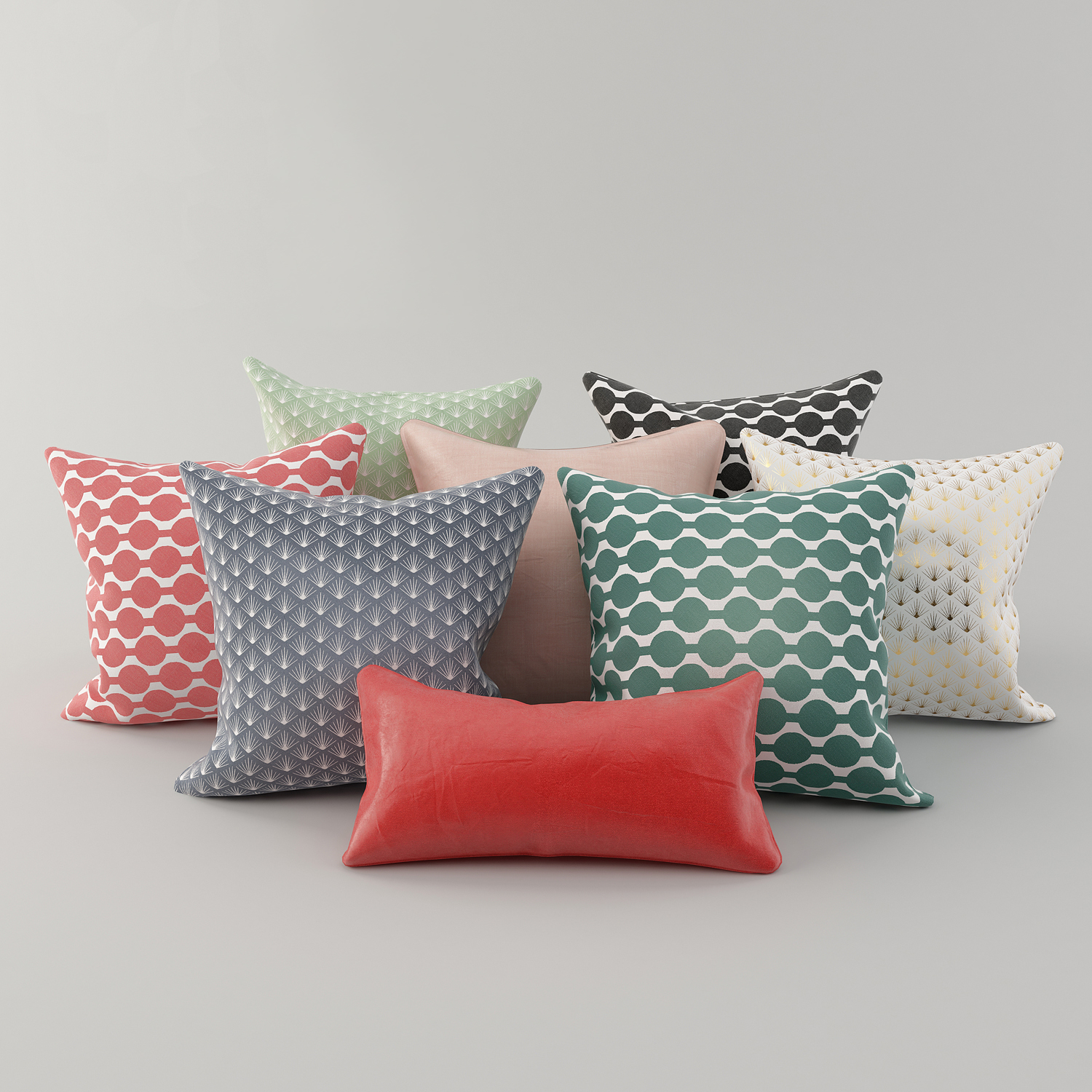 3d Pillows H M 2 Model Turbosquid 1229887