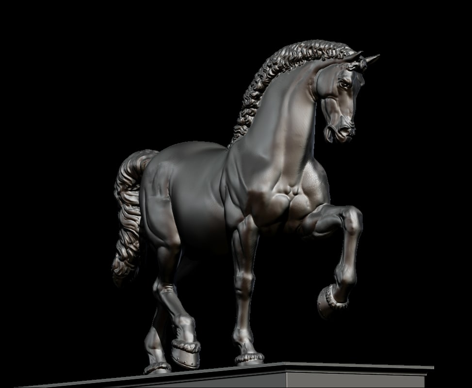 leonardo horse figurines