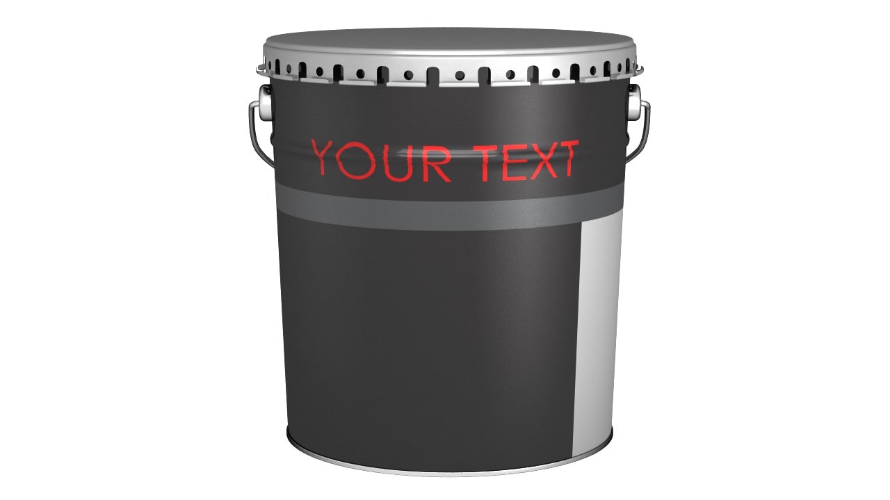 3D paint bucket metal TurboSquid 1230018