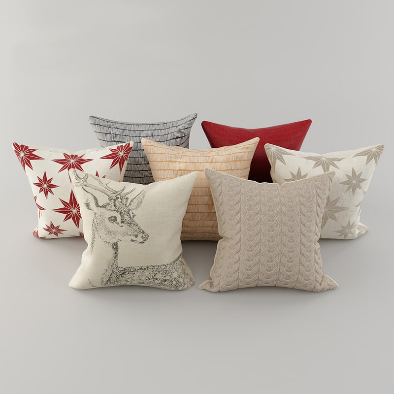 Pillows h m 3D model TurboSquid 1230034