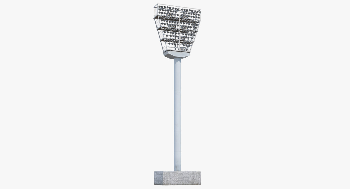 3D stadium light tower model TurboSquid 1230200