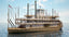 3D mississippi steamboat