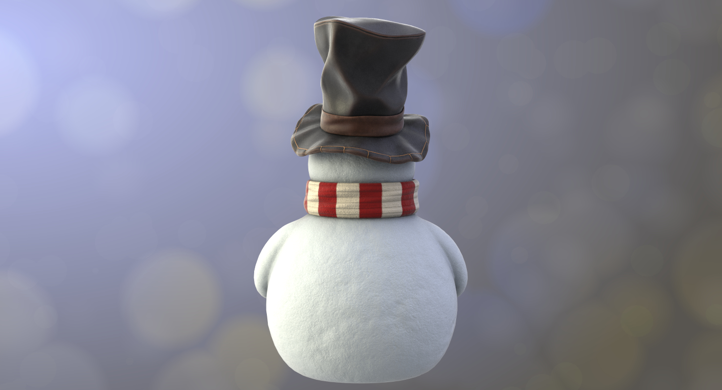 雪人(01)(vray   pbr)3d模型