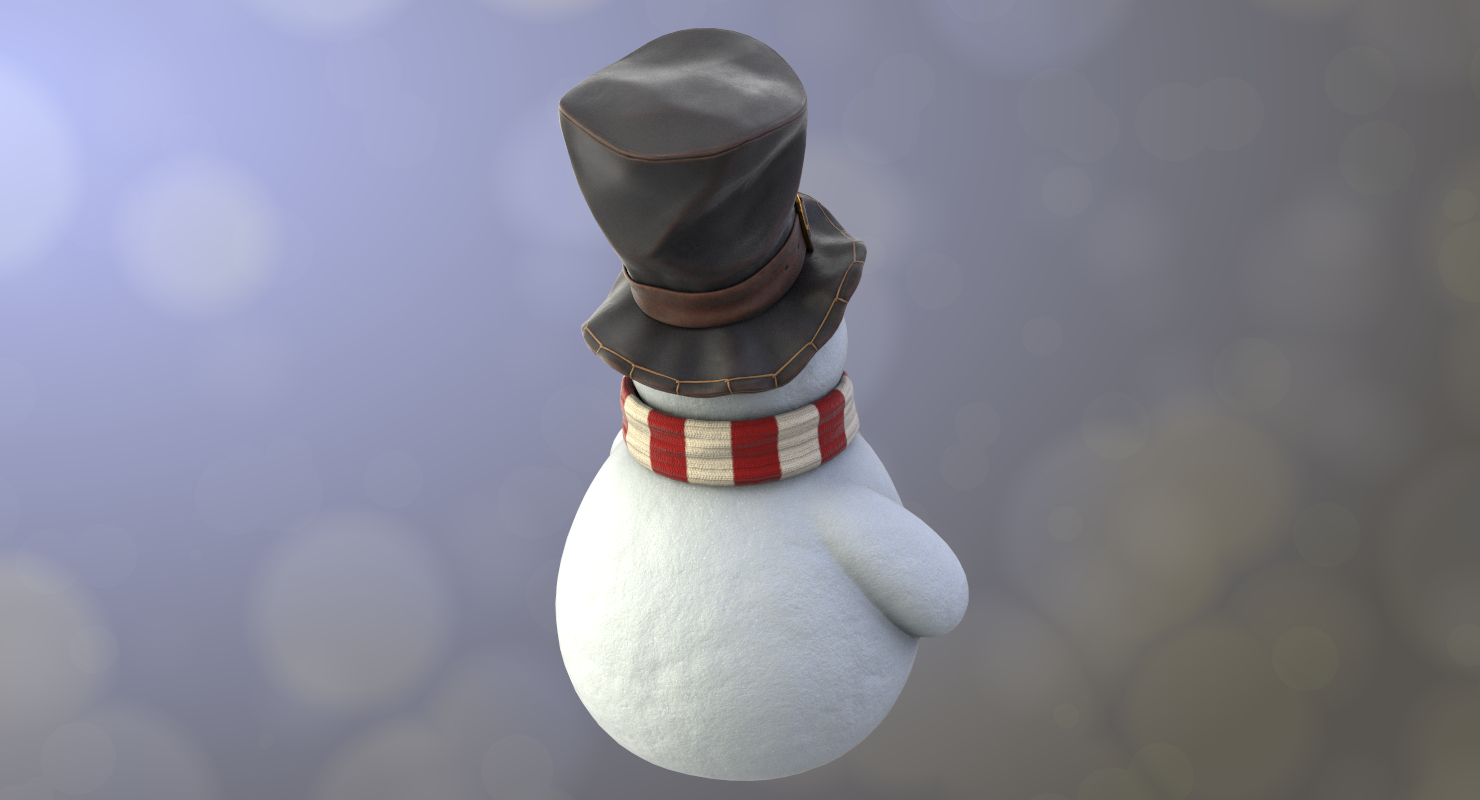 雪人(01)(vray   pbr)3d模型