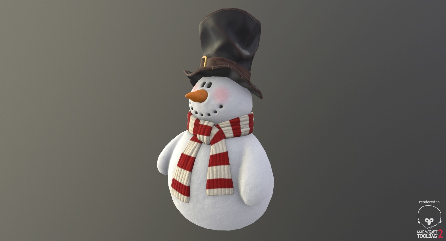 雪人(01)(vray   pbr)3d模型