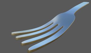 3D model fork slightly used