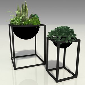 3D modern planters