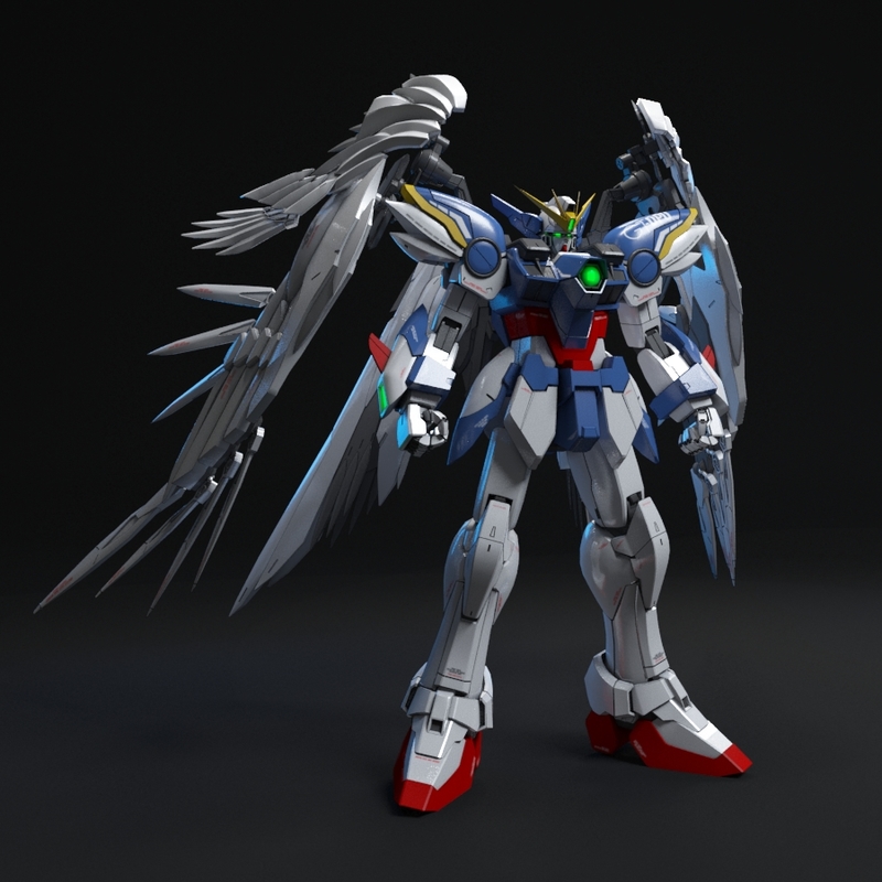 3d Wing Gundam Zero Custom Model - Turbosquid 1230434