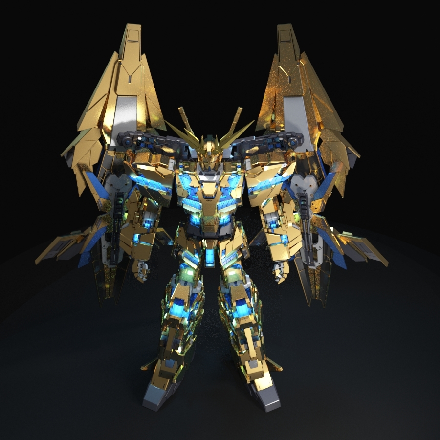 3D model gundam unicorn phenex TurboSquid 1230591