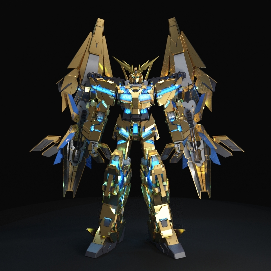 3D model gundam unicorn phenex TurboSquid 1230591