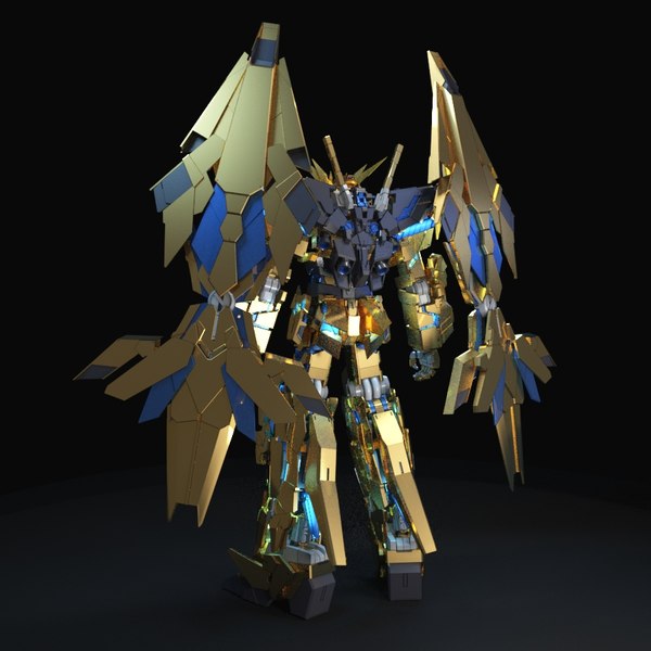 3D model gundam unicorn phenex TurboSquid 1230591