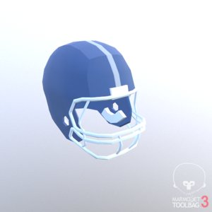 3D football helmet model
