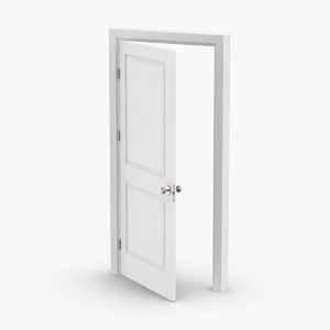 3D interior-doors---door-1-ajar