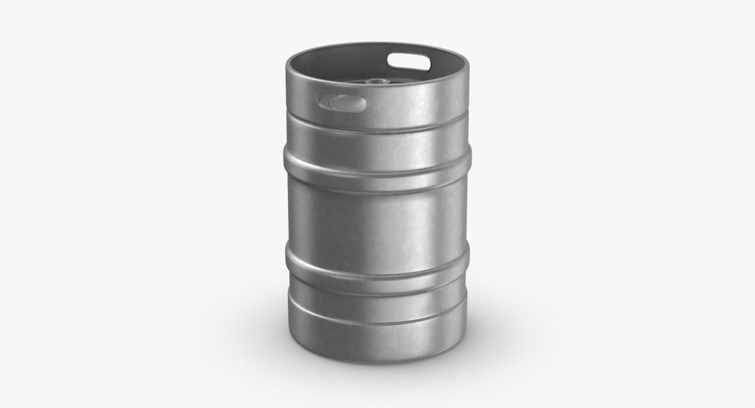 3D beerkeg fullsize model TurboSquid 1230700