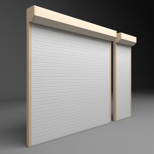 garage door electric 3D model