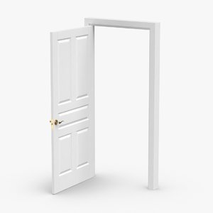 interior-doors---door-4-wide-open 3D model