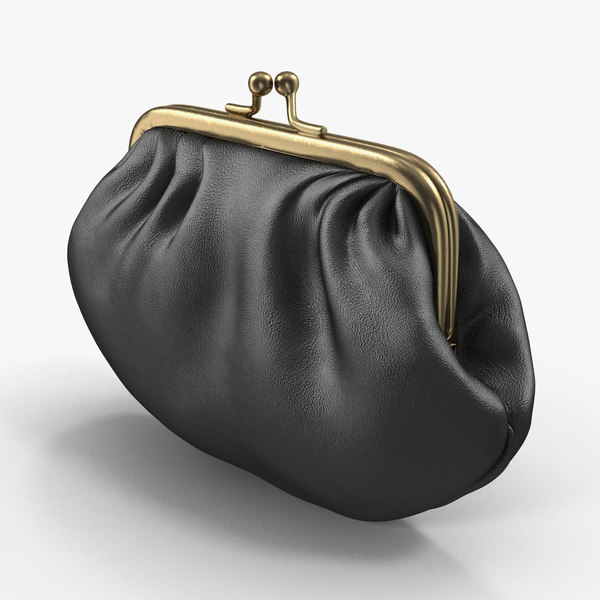 leather snap top coin purse