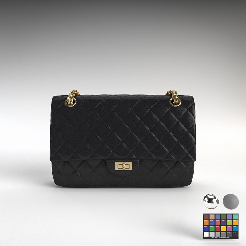 3d Chanel 2 55 Handbag Model Turbosquid 1230817 3d Chanel 2 55 Handbag Model