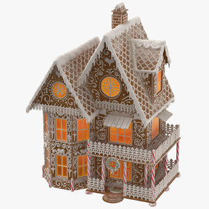 gingerbread house 3D