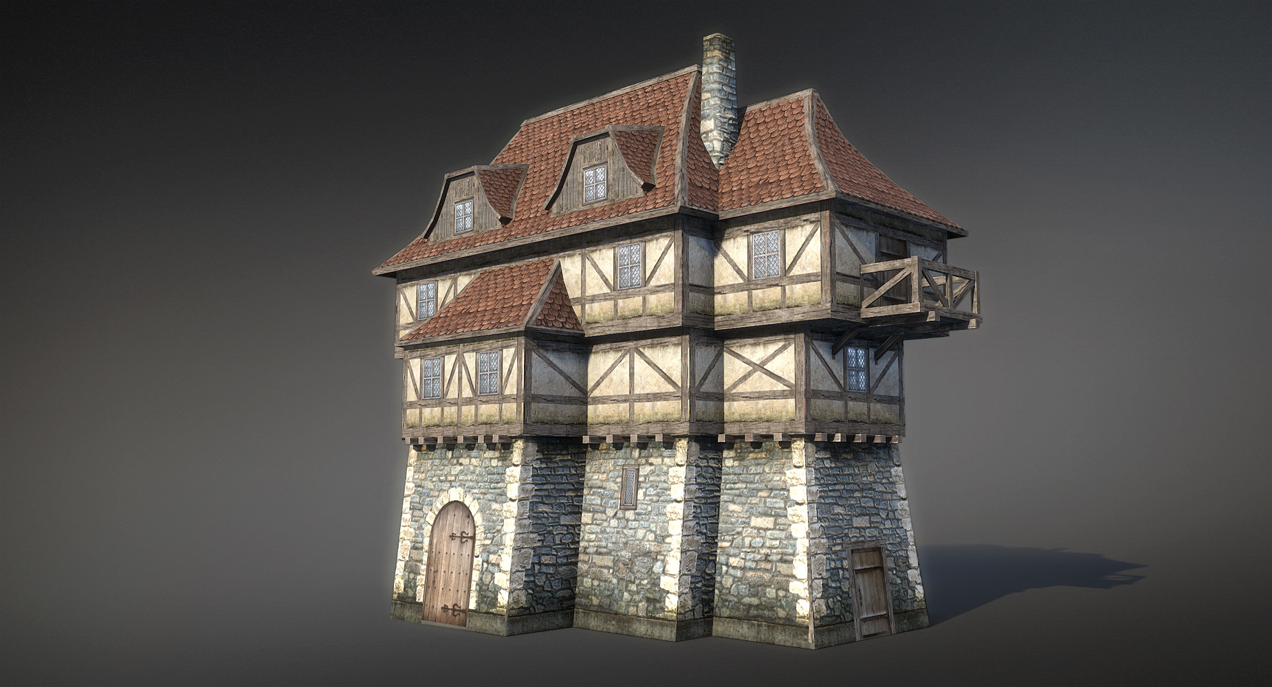 3D model medieval fantasy house - TurboSquid 1231015