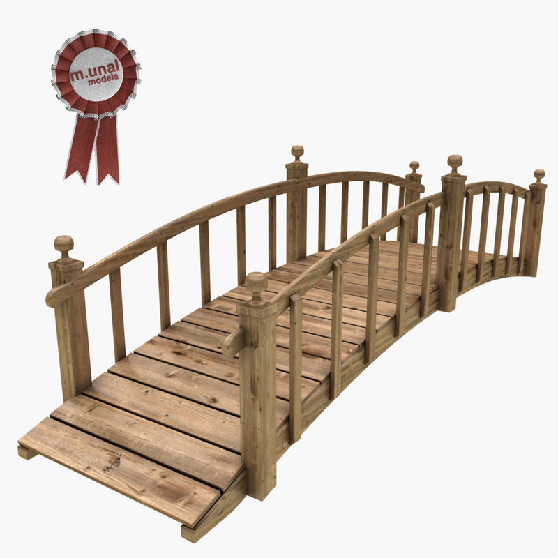 Wood wooden bridge 3D model - TurboSquid 1231020