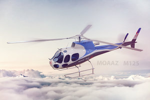 3D model helicopter 125