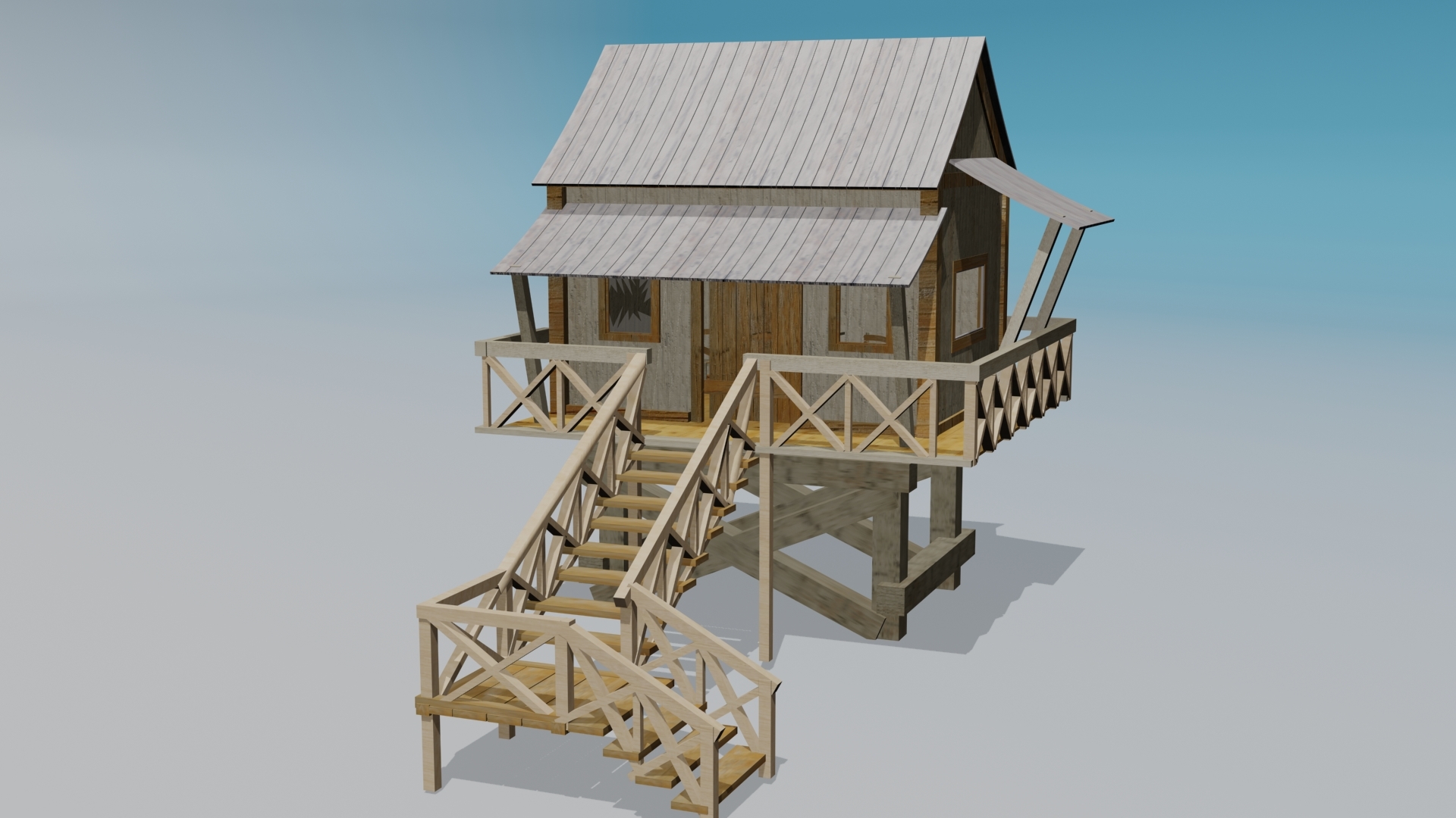 Log Cabin 3d Model Turbosquid 1231164