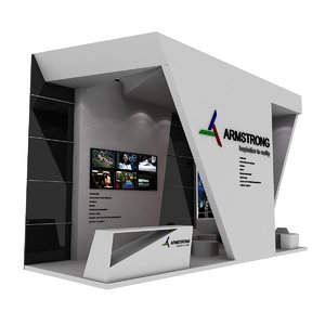 armstrong exhibition booth 3D model