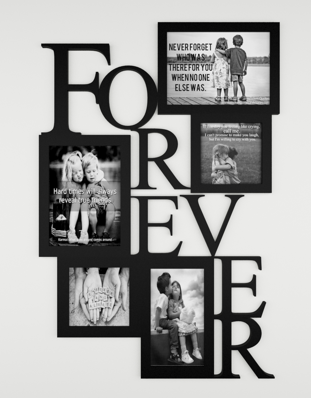 Free 3D model collage photo frame TurboSquid 1231250