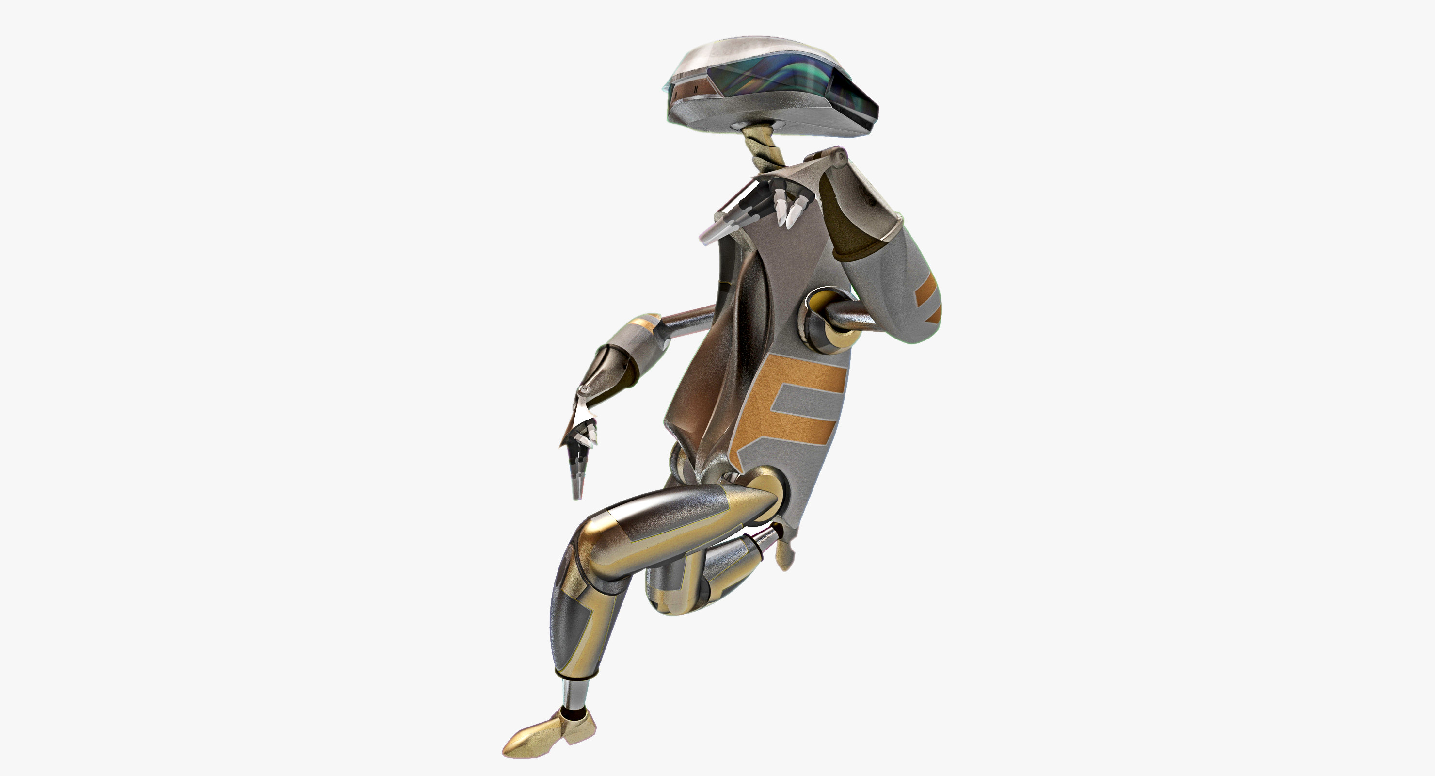 a系列紧凑型变型lpr-a-1机器人索具3d模型