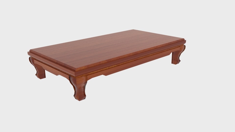 Anese Elm Table Zataku Model Turbosquid 1231319 Anese Elm Table Zataku Model