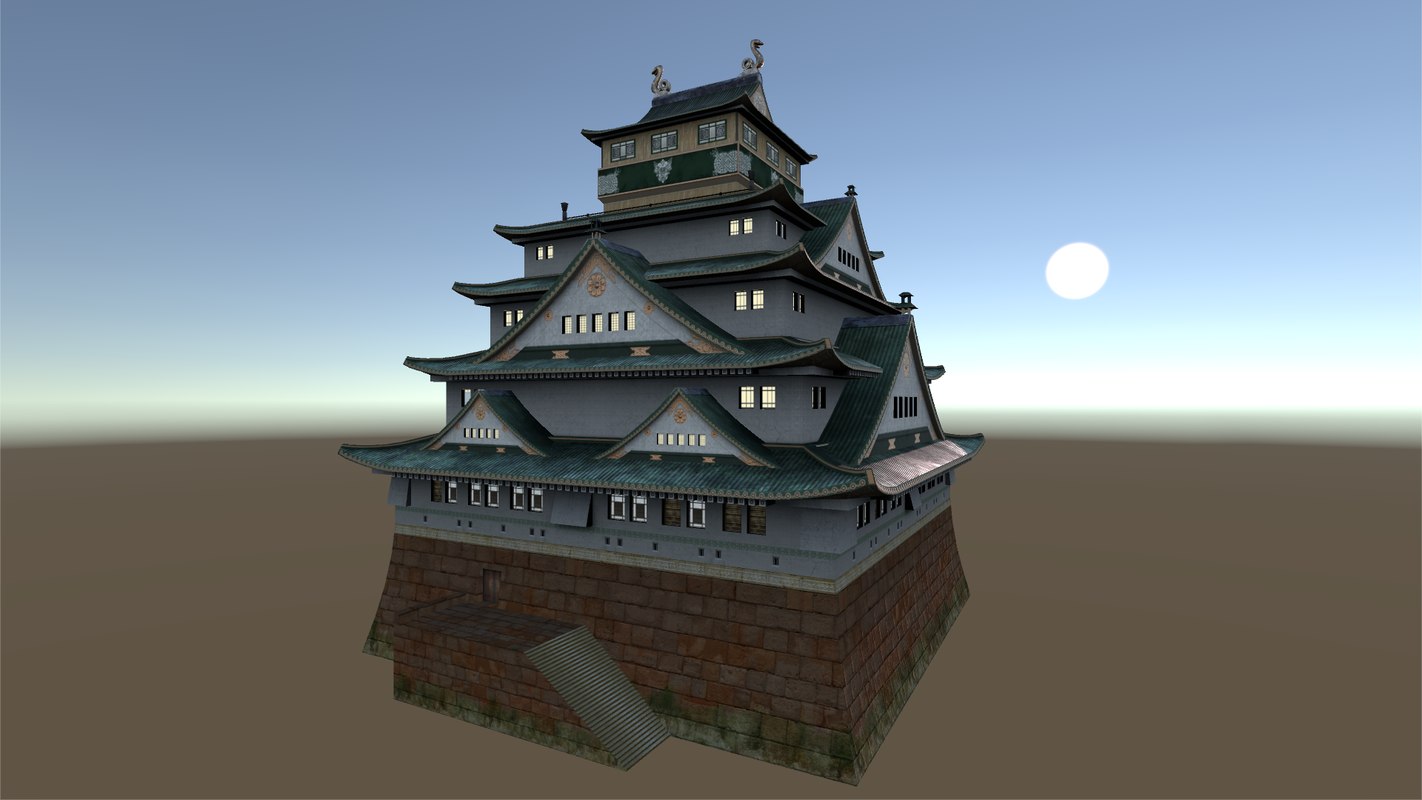 幻想日本城堡3d模型
