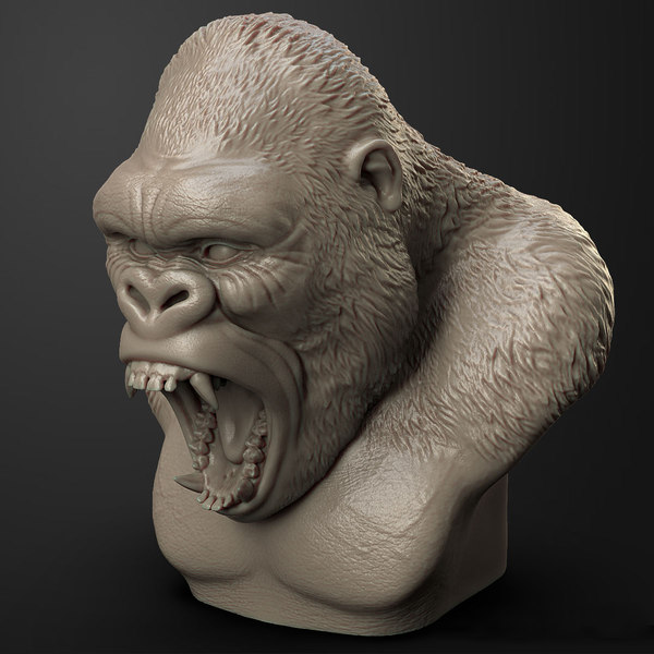 Angry gorilla 3D model - TurboSquid 1231333