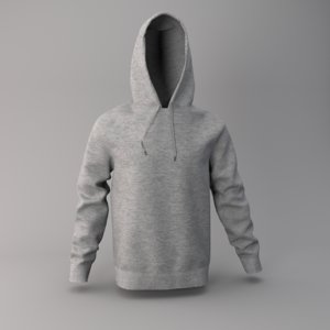 3D model hood hoodie