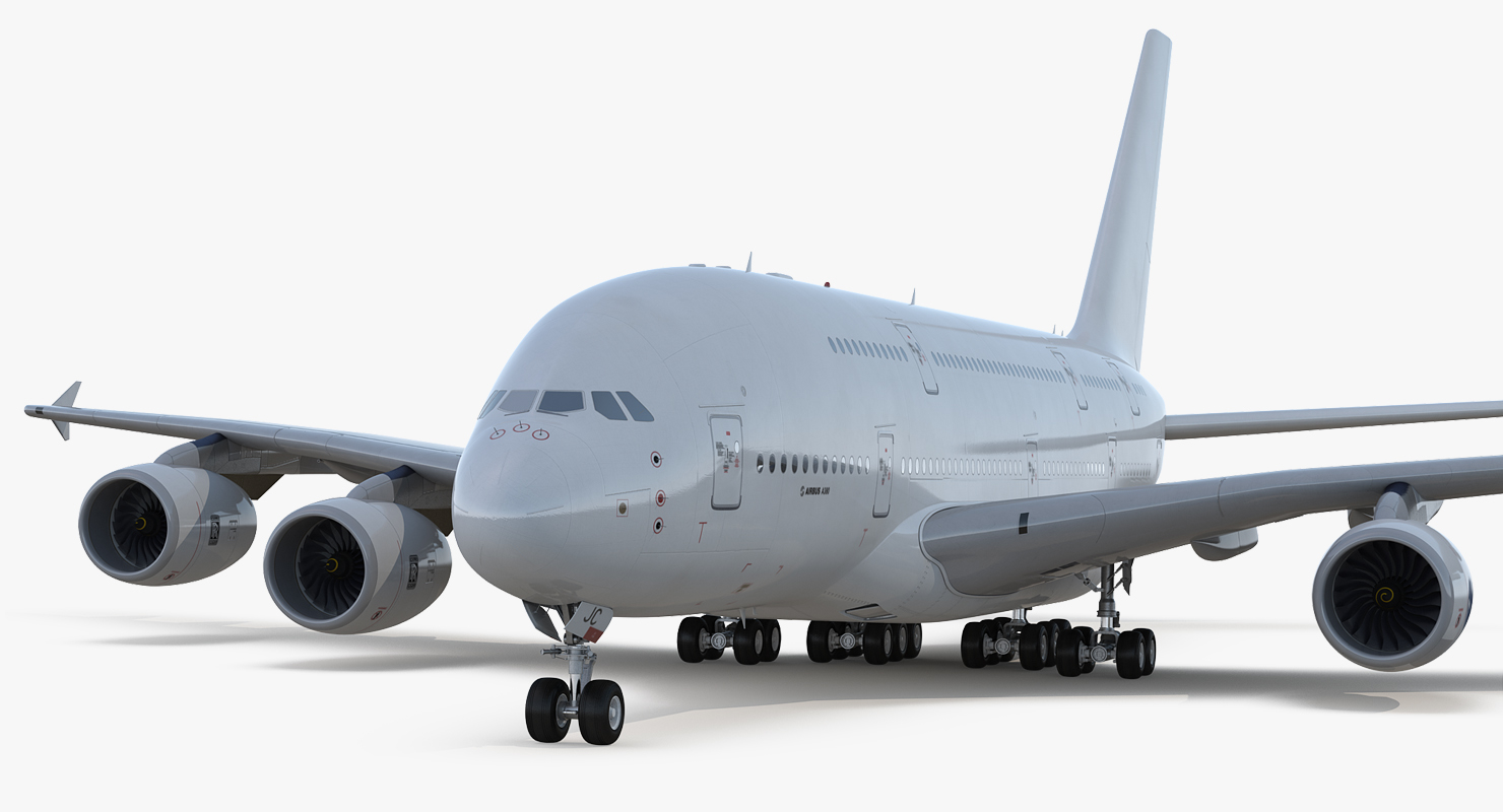 Airbus A380 800 Generic 3d Model Turbosquid 1231488