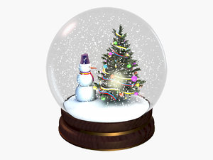3D snow globe