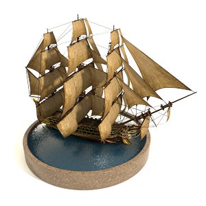 pirate games sails 3D model