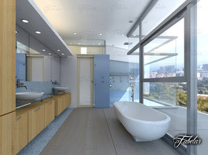 bathroom scene 3D model