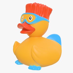 3D model realistic rubber duck 05