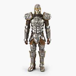 medieval armor lion 3D model