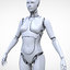 female cyborg robot 3D model