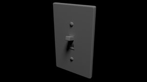 3D light switch model
