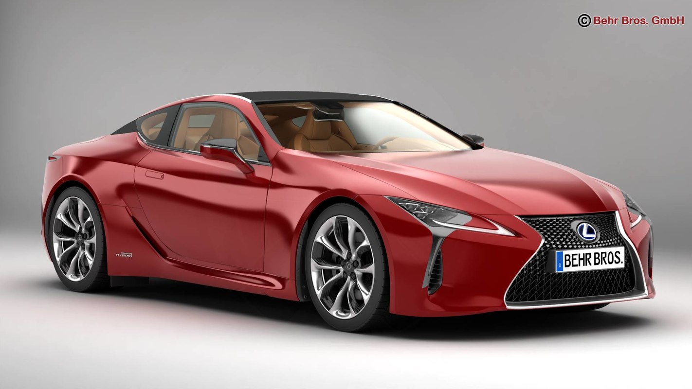 3D lexus lc 500 hybrid TurboSquid 1232654