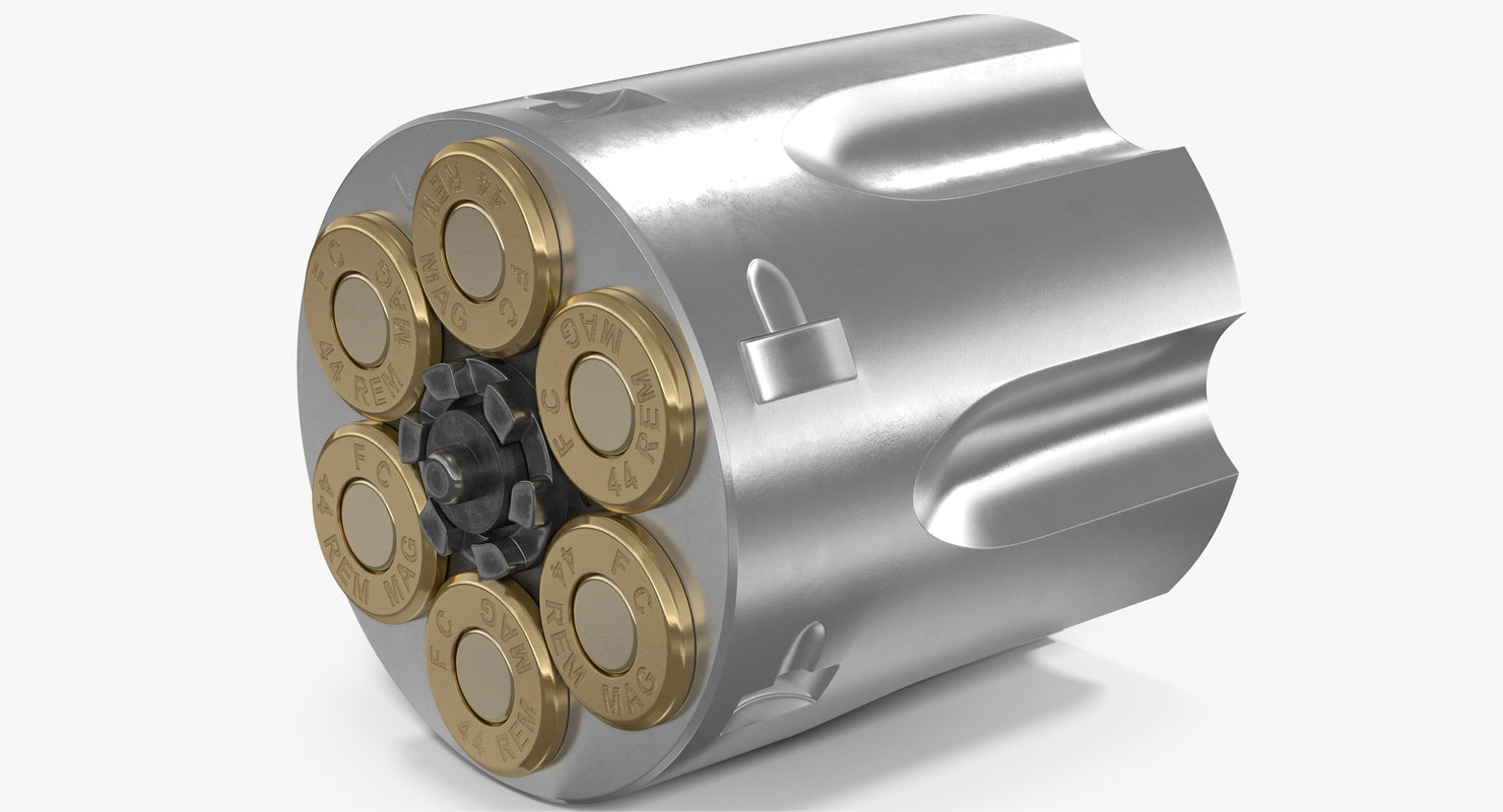 Revolver cylinder stainless steel 3D model - TurboSquid 1232805