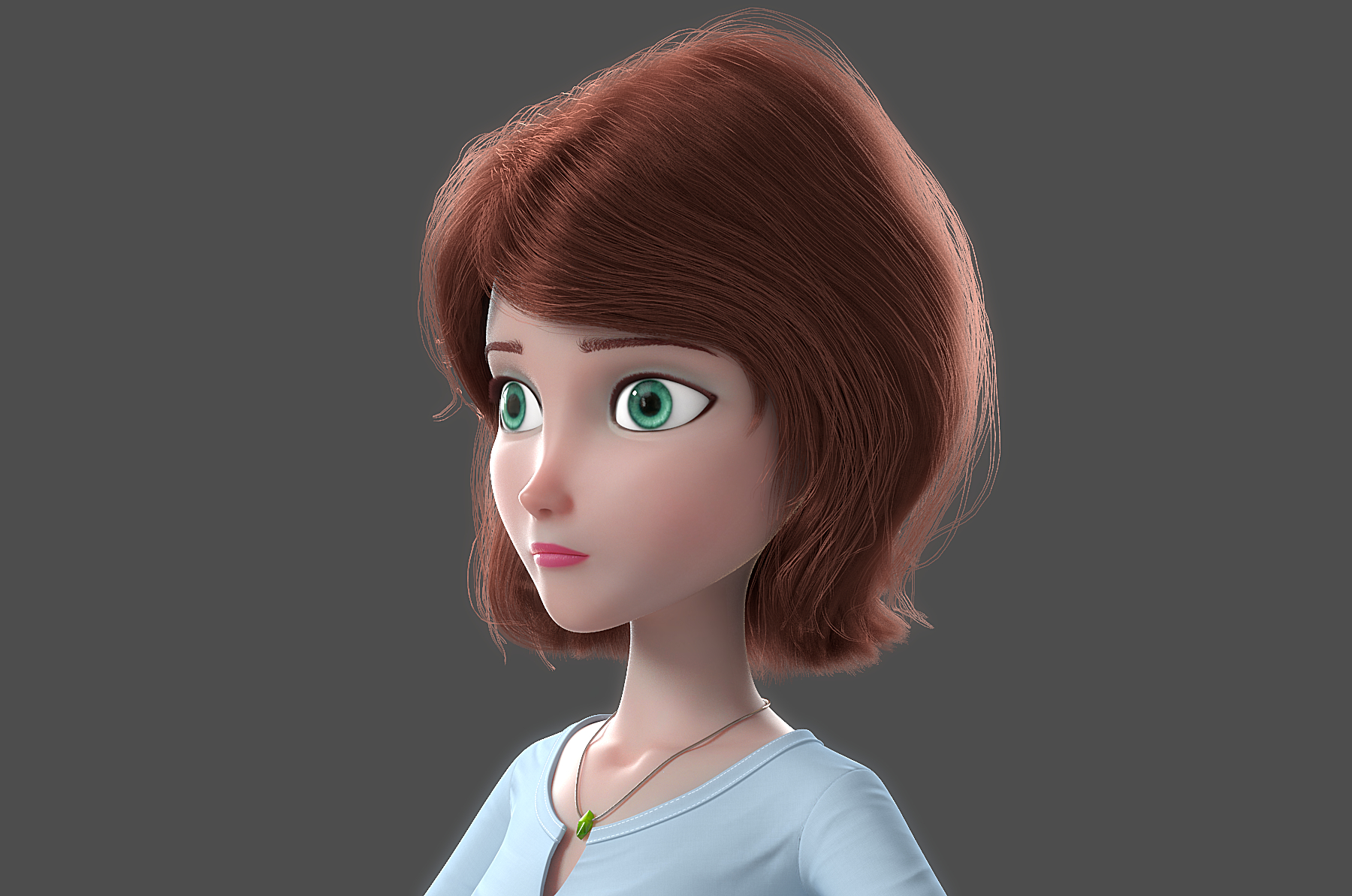 Cartoon woman rigged model - TurboSquid 1232985