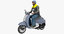 scooter man 01 3D model