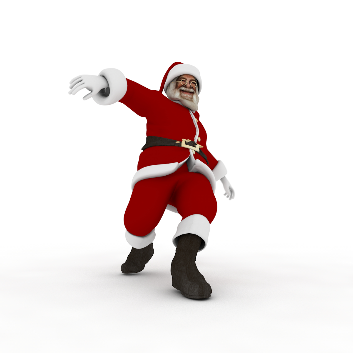 santa claus 3d drawing