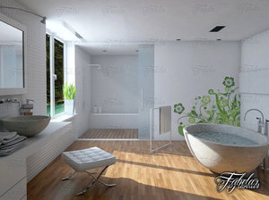 bathroom scene 3D model