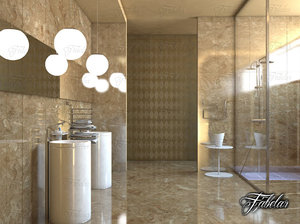 bathroom scene 3D model