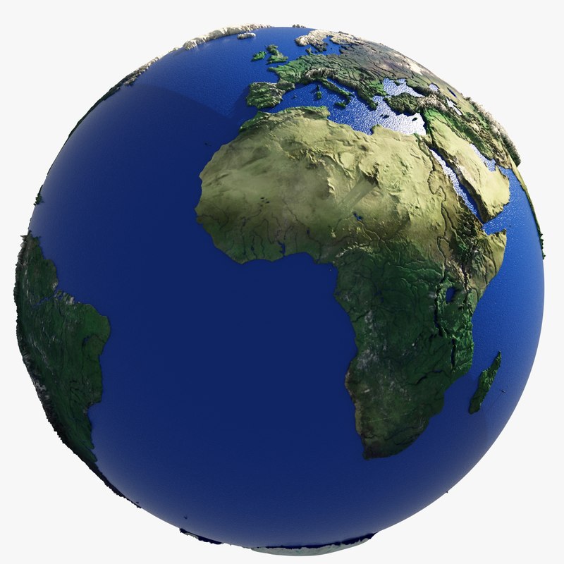 3D Model Globe Earth D 